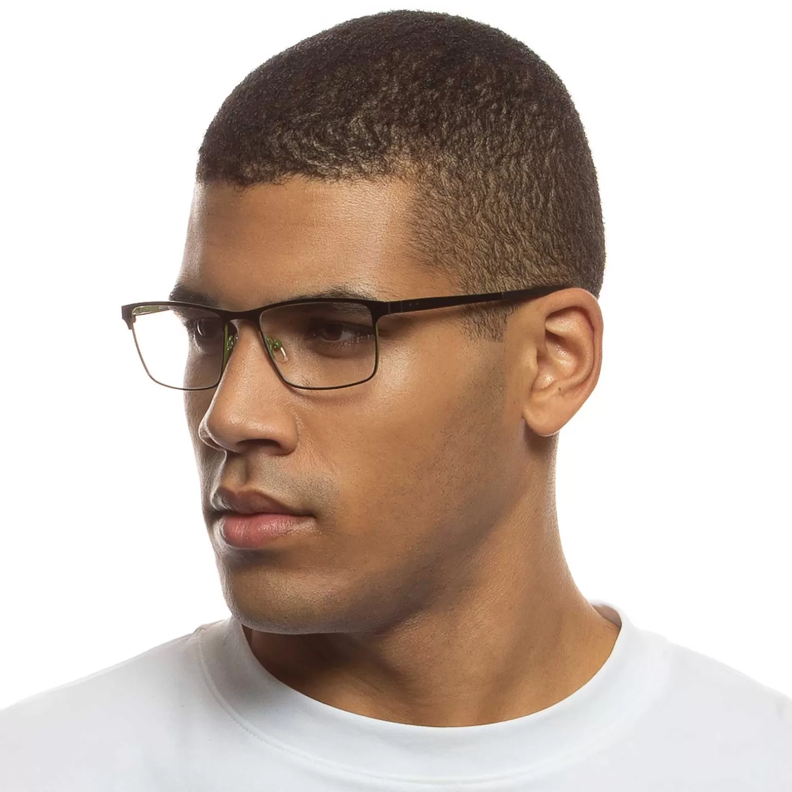 Optical*Le Specs Advantageous Matte Black Khaki Optical
