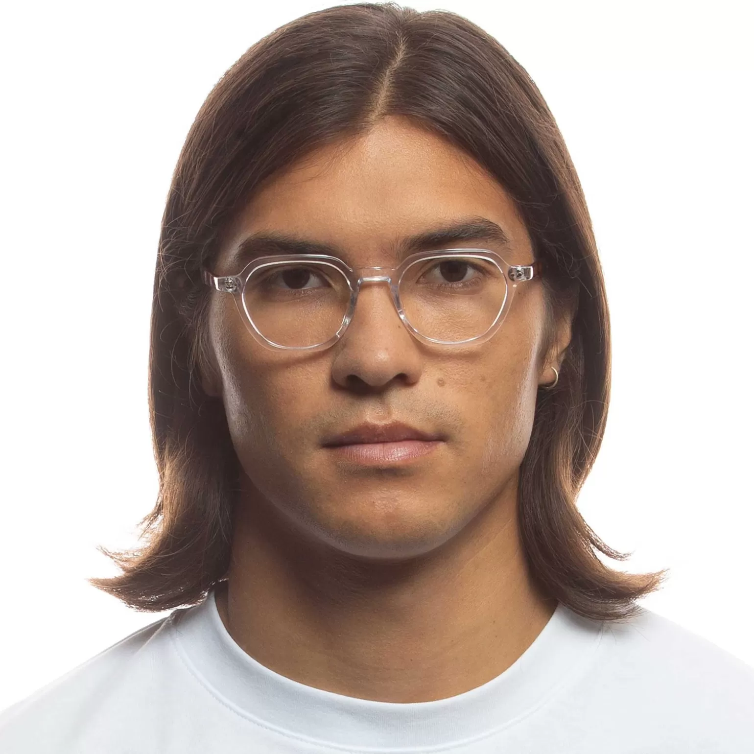 Optical*Le Specs Mercury 48 Crystal Clear Vintage Tort Optical
