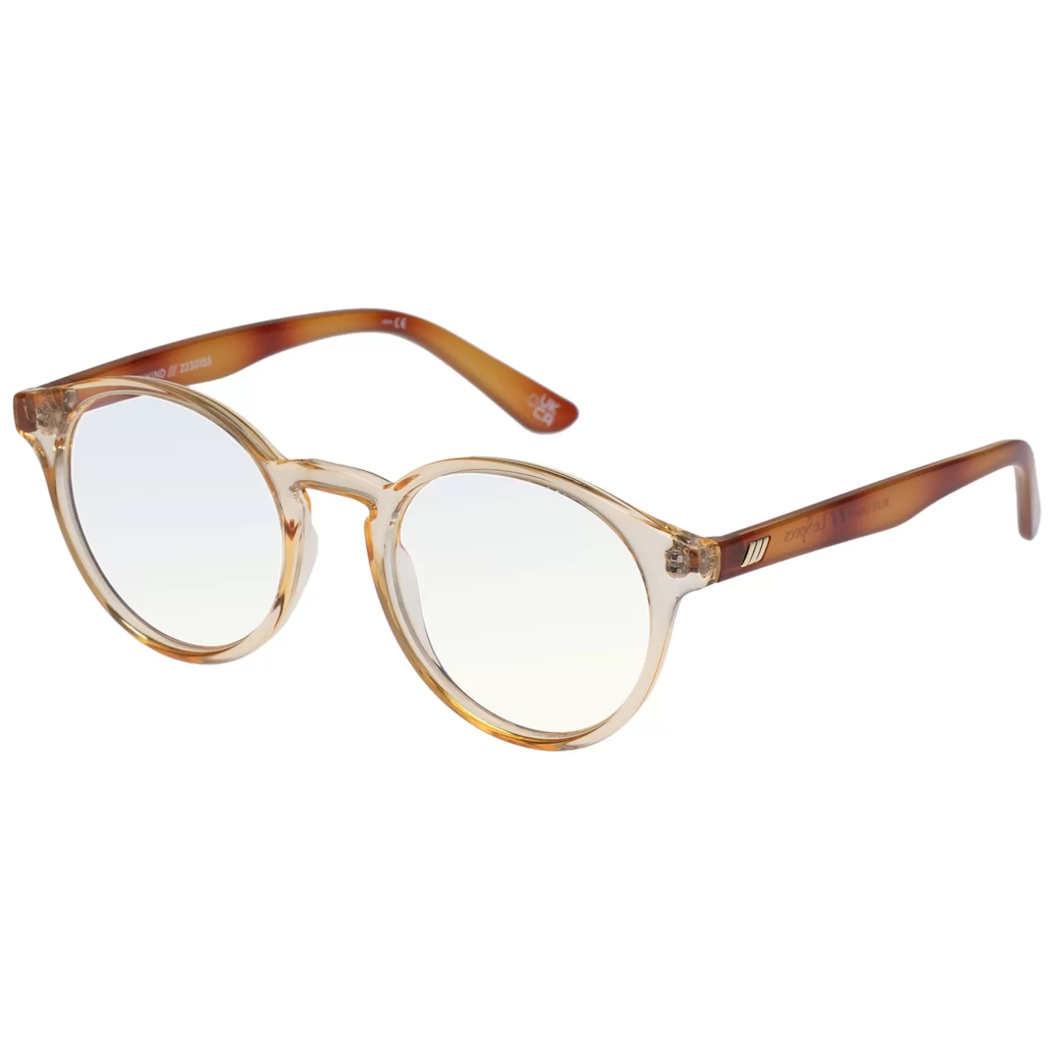 Blue Light*Le Specs Whirlwind Blue Light Sand Vintage Tort Glasses